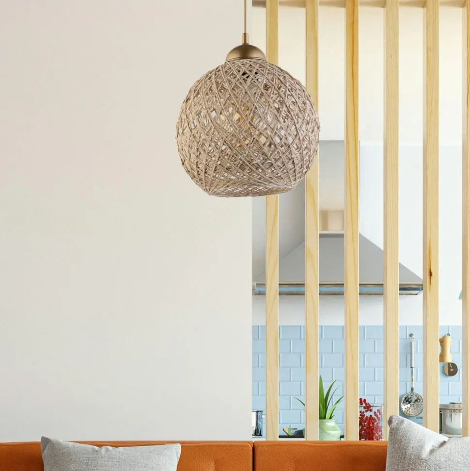 Suspension bohème forme ronde - spirale ø36 cm OLTEN