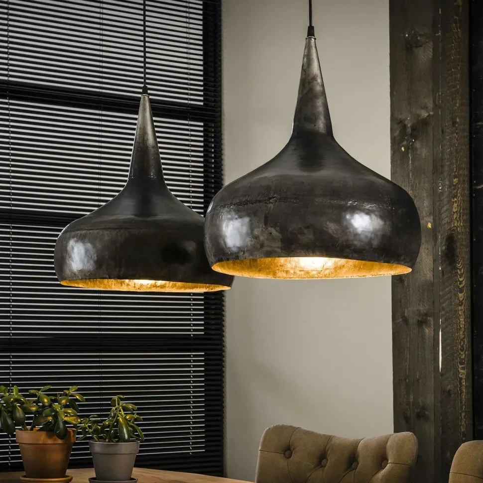 Suspension contemporaine 3 lampes effet glaçon finition chromée NIAGARA