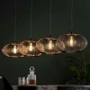 Suspension contemporaine 4 lampes style disques RALF