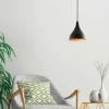Suspension de cuisine noire mate – intérieur cuivré SILE