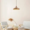 Suspension design cuivrée – forme soucoupe SILE
