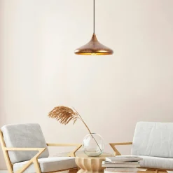 Suspension design cuivrée – forme soucoupe SILE
