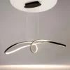Suspension design LED avec boucle noire stylisée AVA