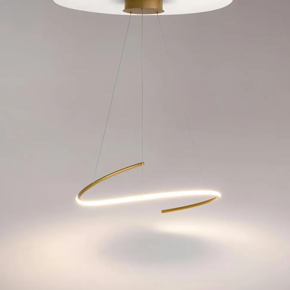 Suspension design LED avec boucle noire stylisée AVA