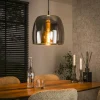 Suspension en verre fumé forme cloche NIAGARA