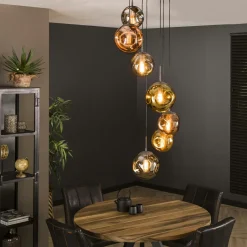 Suspension en verre multicolore NIAGARA
