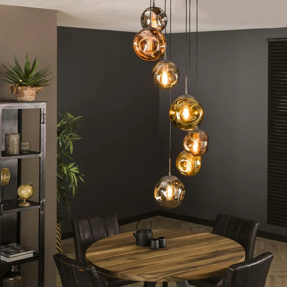 Suspension en verre multicolore NIAGARA