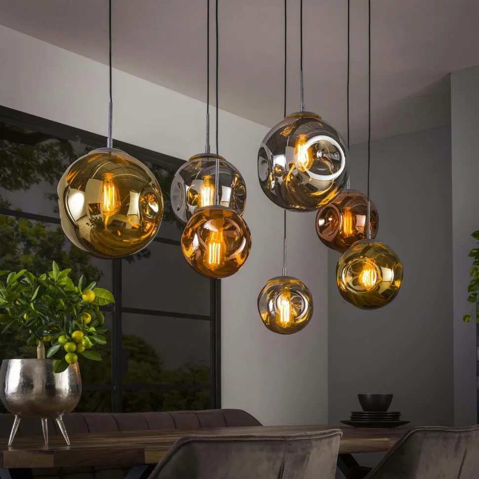 Suspension en verre multicolore NIAGARA