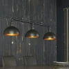 Suspension industrielle tuyau 3 demi-globes TRIBECA