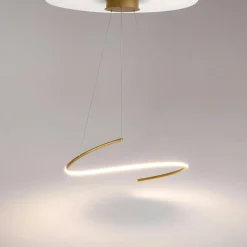 Suspension LED design - arc noir style minimaliste AVA