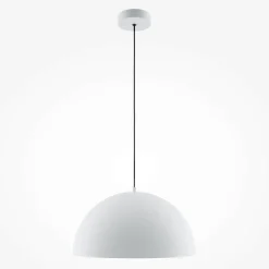 Suspension moderne de cuisine - dôme blanc mat FLORA