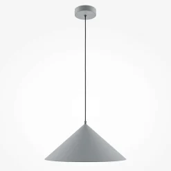 Suspension moderne de cuisine - cône gris mat FLORA