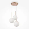 Suspension moderne dorée - 3 globes en grappe DELTONA