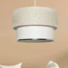 Suspension moderne en tissu – double abat-jour ZURICH