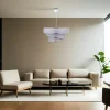 Suspension moderne grise - abat-jour triple ZURICH