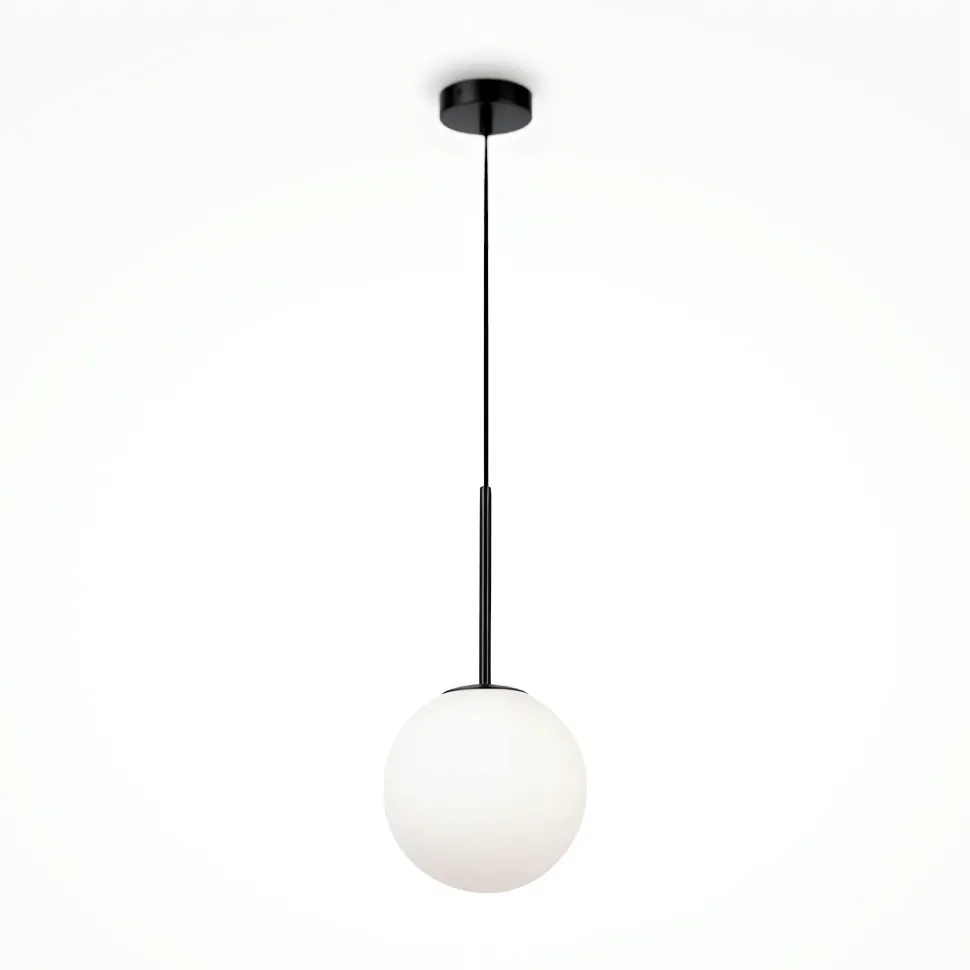 Suspension moderne noir & blanc – 5 globes en grappe DELTONA