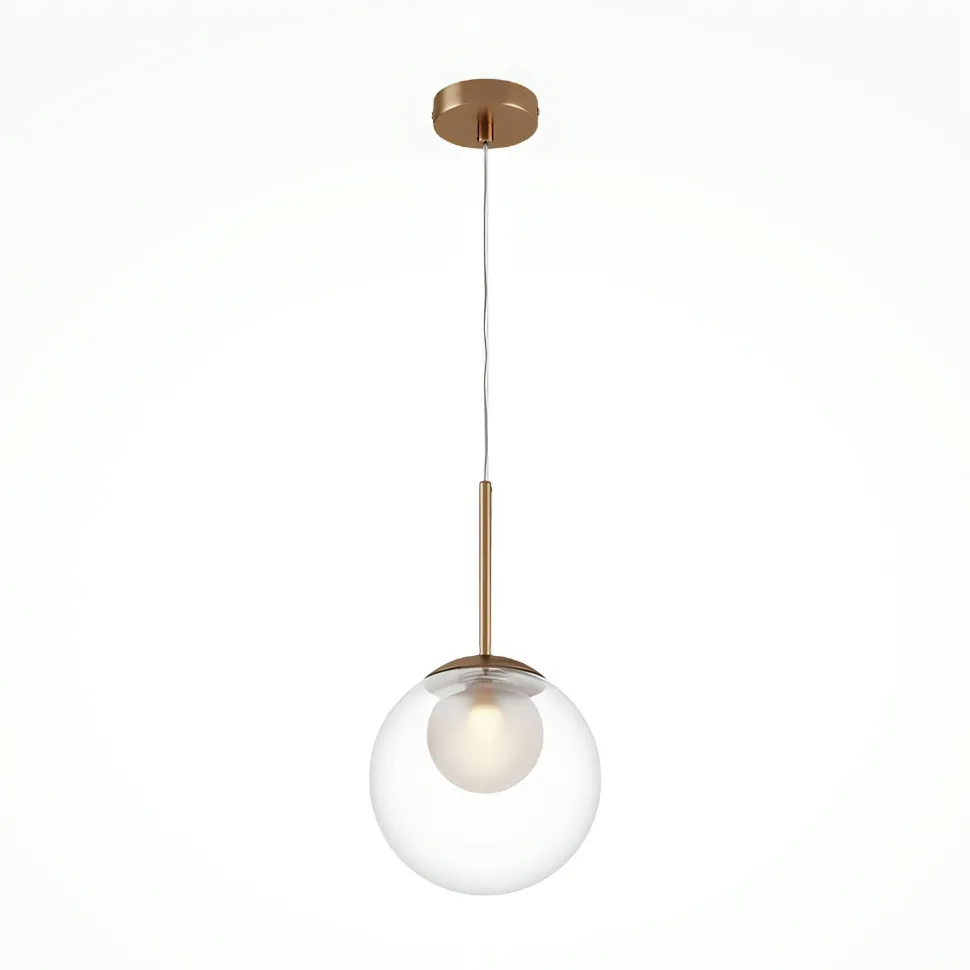Suspension moderne noir & blanc – 5 globes en grappe DELTONA