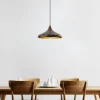 Suspension métal effet cuivre brossé – forme soucoupe SILE