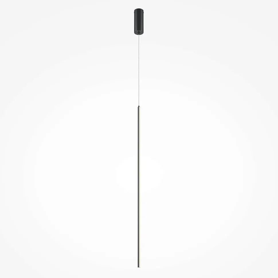 Suspension noire design – 1 barre verticale LED 415 cm SALEM