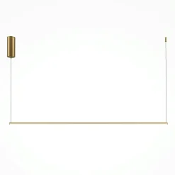 Suspension noire LED – 1 barre verticale design SALEM
