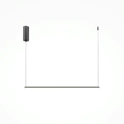 Suspension noire LED – 1 barre verticale design SALEM