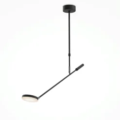 Suspension noire LED – bras articulés avec 2 ampoules OCALA