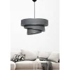 Suspension salon grise - abat-jour triple, moderne ZURICH