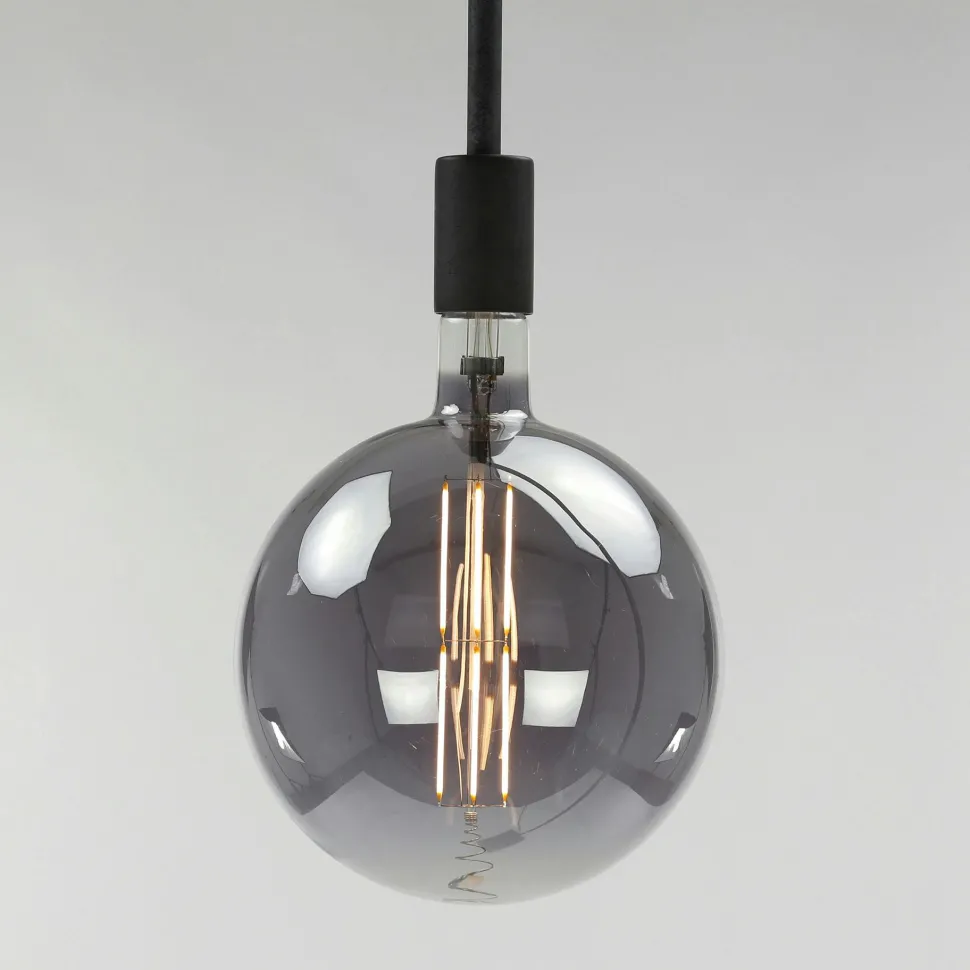 Suspension vintage en métal brun sombre travaillé Ø80 cm TRIBECA