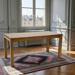 Table à manger / Bureau hévéa massif 160x75cm OLGA