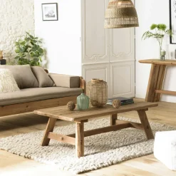 Table à manger 220 cm en bois recyclé DENVER