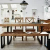 Table à manger bois recyclé 180 BRISBANE