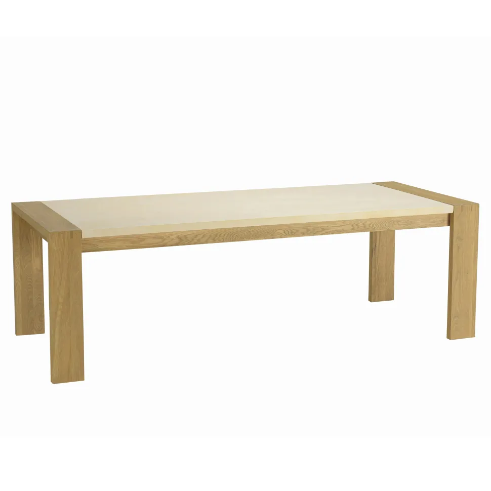 Table à manger béton et chêne 200 cm BRASILIA