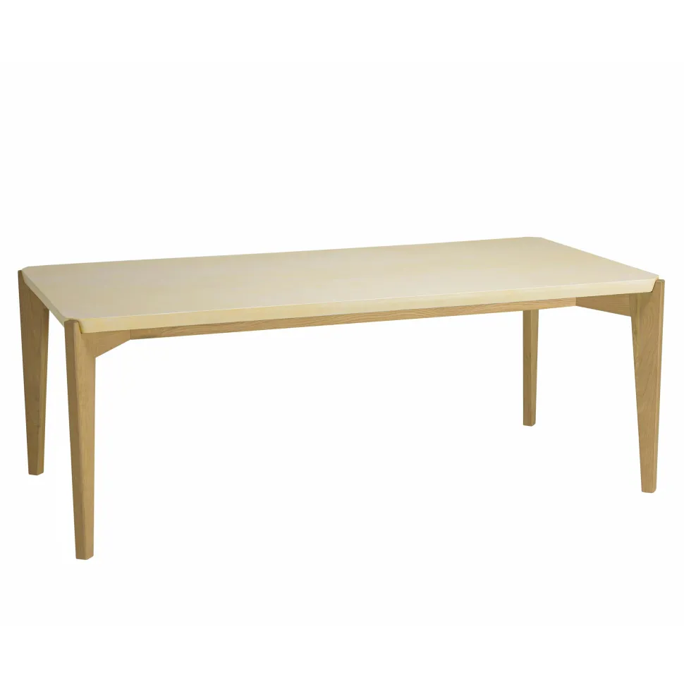 Table à manger béton et chêne 200 cm BRASILIA
