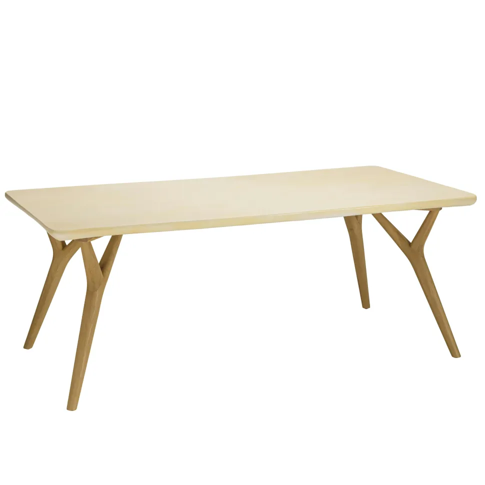 Table à manger béton et chêne 200 cm BRASILIA