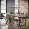 Table à manger contemporaine bois métal 230 cm LUCKNOW