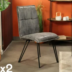 Table à manger en bois de chêne bordures naturelles 200 cm OKA