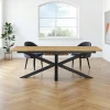 Table à manger extensible bois massif 220/280 cm MELBOURNE