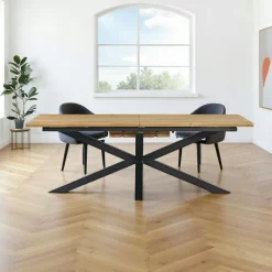 Table à manger extensible bois massif 220/280 cm MELBOURNE