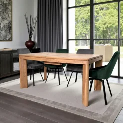 Table à manger extensible en bois recyclé FSC 160-200 cm NELSON