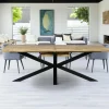 Table à manger extensible bois massif 220/280 cm LUCKNOW