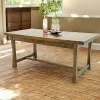 Table à manger extensible bois massif style colonial 180-260 MAORI