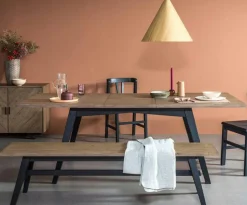 Table à manger extensible bois recyclé 170-220 cm VITTORIA