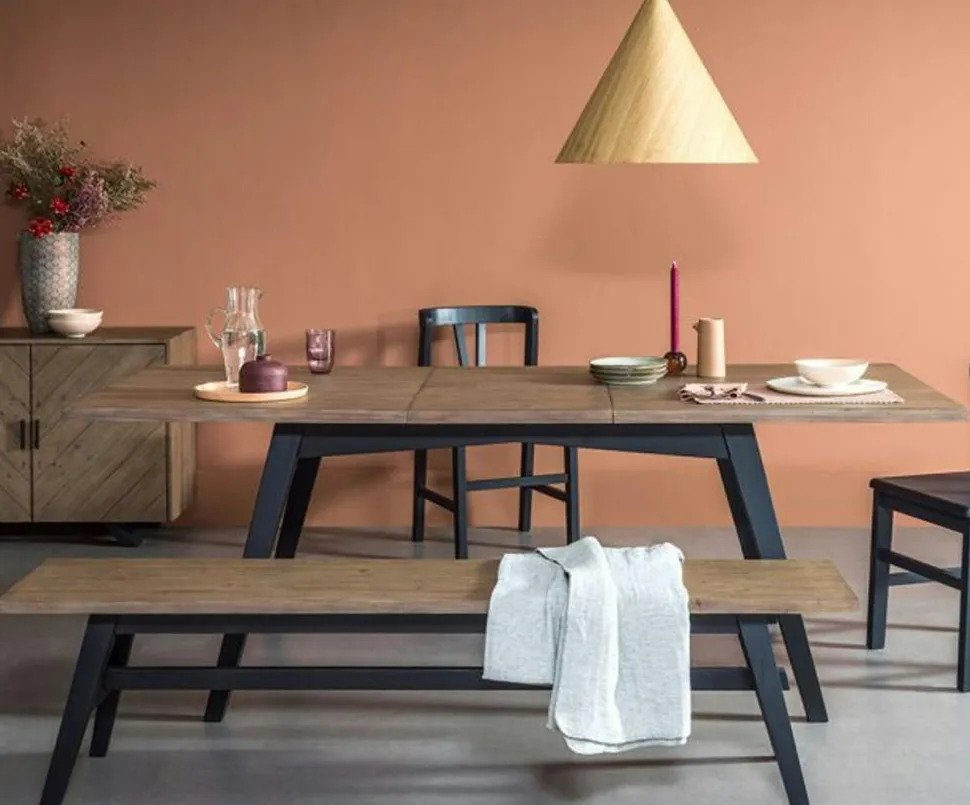 Table à manger extensible bois recyclé 170-220 cm VITTORIA