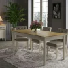 Table à manger rectangulaire moderne pieds gris 180 cm AROLA