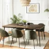 Table à manger rectangulaire lames bois recyclé 200 cm KORKAI