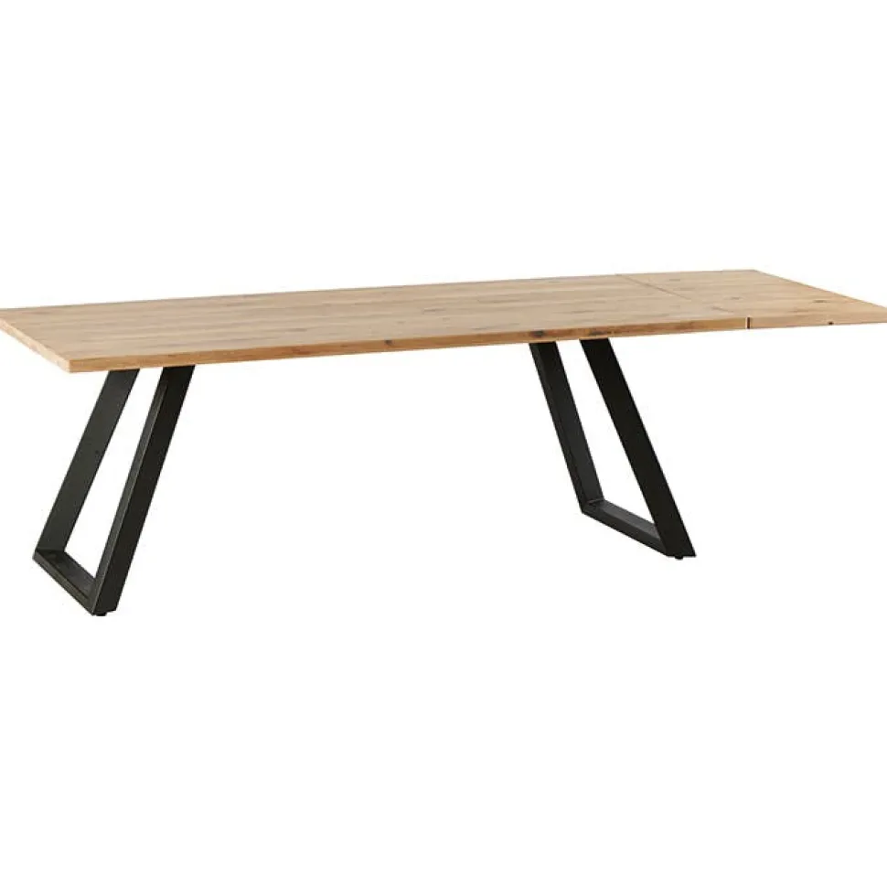 Table à manger ronde bois recyclé motif éventail 120 cm KORKAI