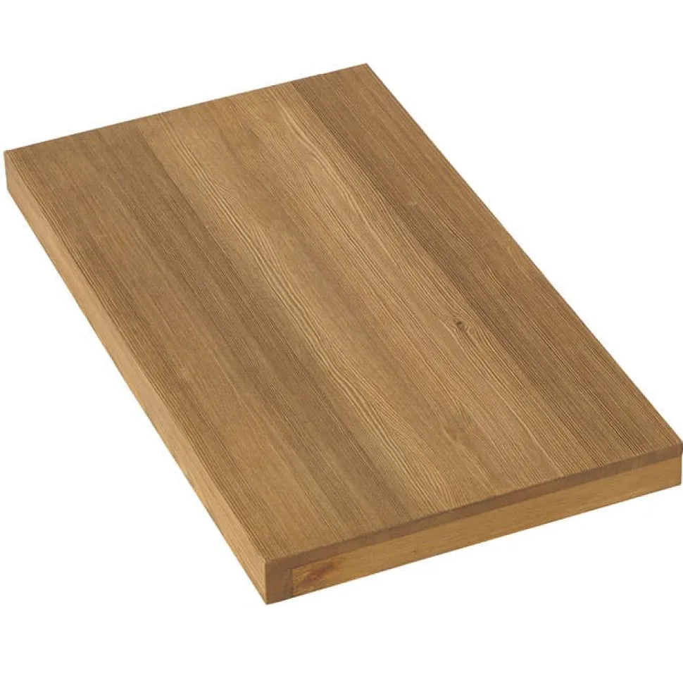 Table à manger ronde bois recyclé motif éventail 120 cm KORKAI