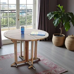 Table à manger ronde pliante Ø100 TRADITION