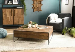 Table basse carrée style atelier SWING