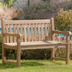 Table basse de jardin en Teck brut massif 90cm SUMMER